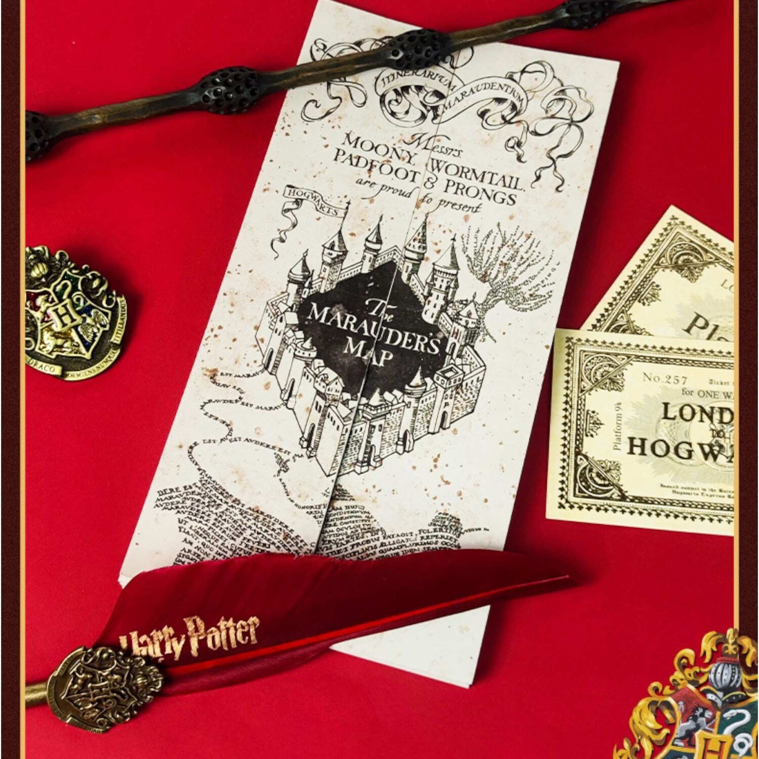 Mapa Del Merodeador Hogwarts Harry Potter image number 2.0