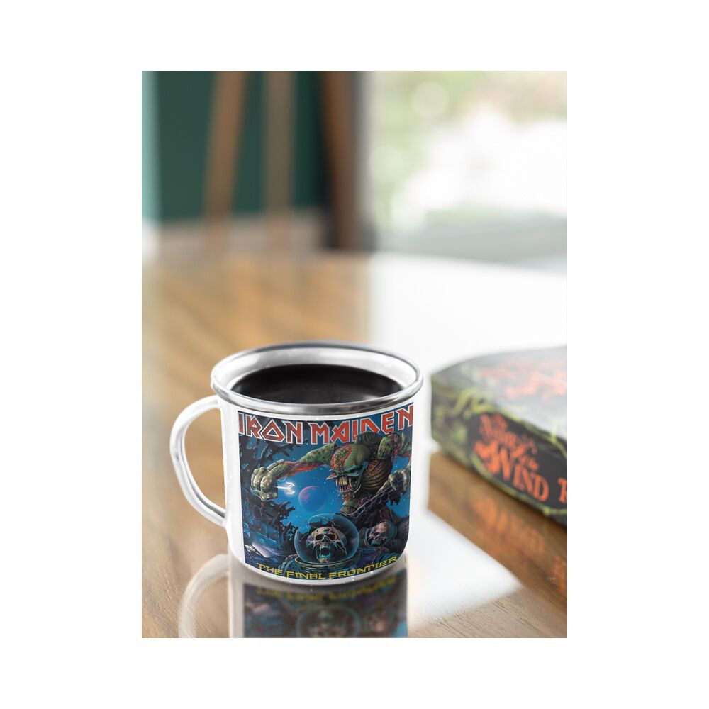 Taza Enlozada Lechera Iron Maiden The Final Frontier Rock image number 3.0