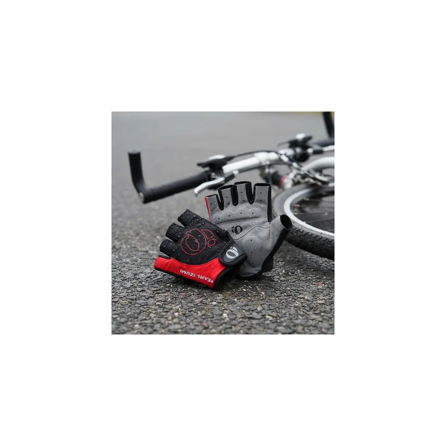 Kit Ciclista Casco Mtb Tipo Carbono + Guantes Gel Rojos Rojo S image number 5.0