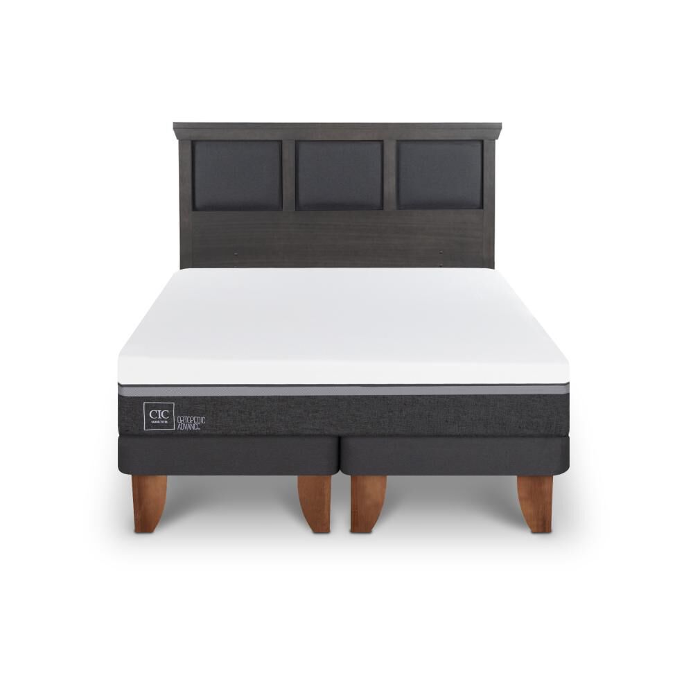 Cama Europea Cic Ortopedic Advance / 2 Plazas / Base Dividida + Respaldo image number 0.0