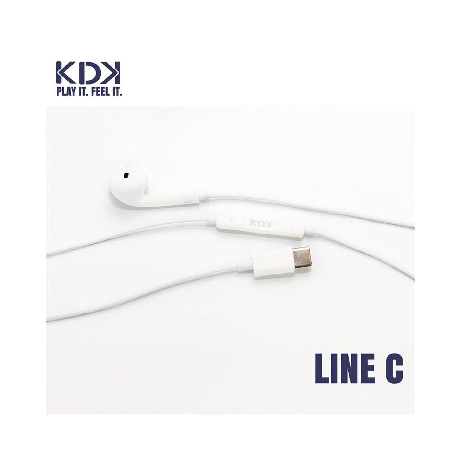 Audifonos Con Cable Kdk Line Tipo C image number 1.0