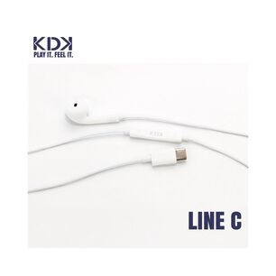 Audifonos Con Cable Kdk Line Tipo C