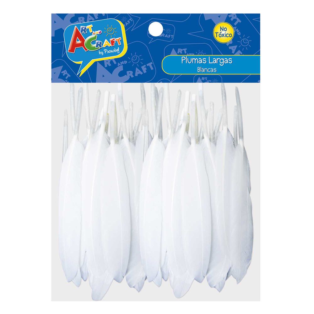 Plumas Blancas 10-15 Cm 50 Art & Craft image number 0.0