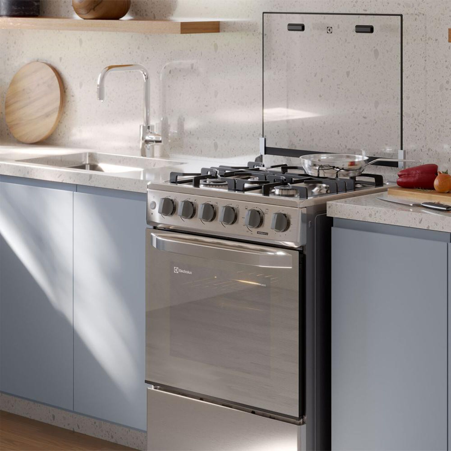 Cocina A Gas Electrolux Fe4sxc 4 Quemadores image number 5.0