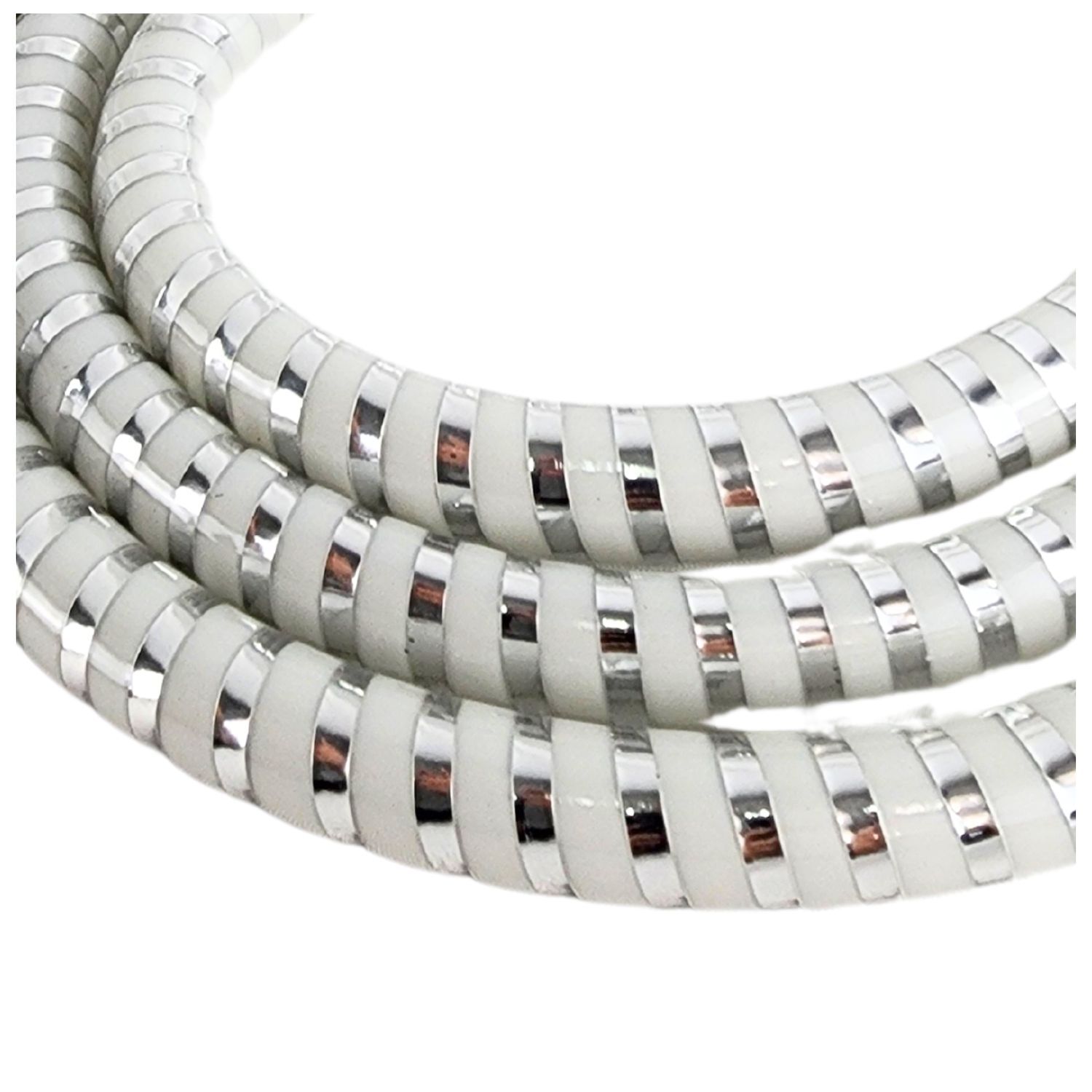 Manguera Ducha Flexible De 150cm Acabado Blanco Metalizado image number 4.0