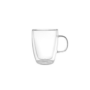 Set 4 Tazas De Vidrio Doble Pared 350 Ml Simplit