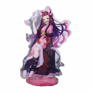 Figura Acrilica Anime Nezuko Kamado Neko Kimetsu No Yaiba