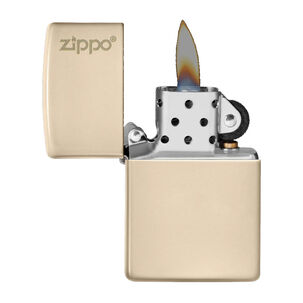 Encendedor Zippo Flat Sand Logo Beige Zp49453zl