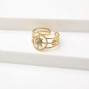 Anillo 19v69 Dorado Mujer Str115