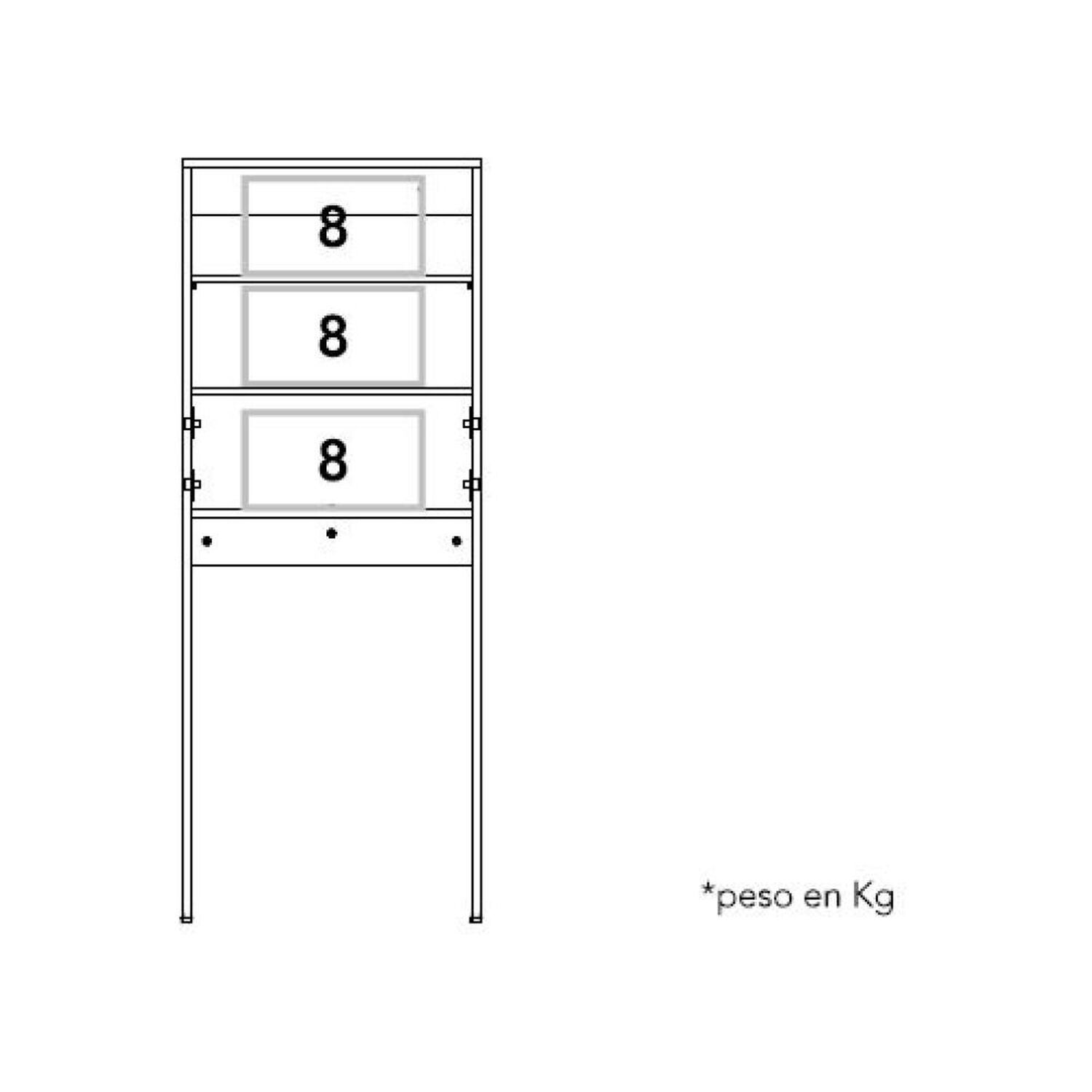 Mueble De Ba&ntilde;o Tuhome Almacenamiento Bath Bi Color / 2 Puerta(s) image number 13.0