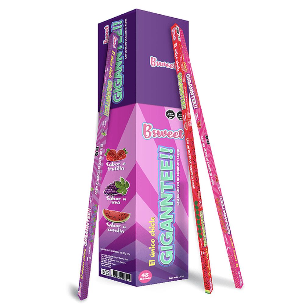 Pack X 5 Chicles Gigantes 1 Mt Sorpresa Cumpleaños image number 0.0