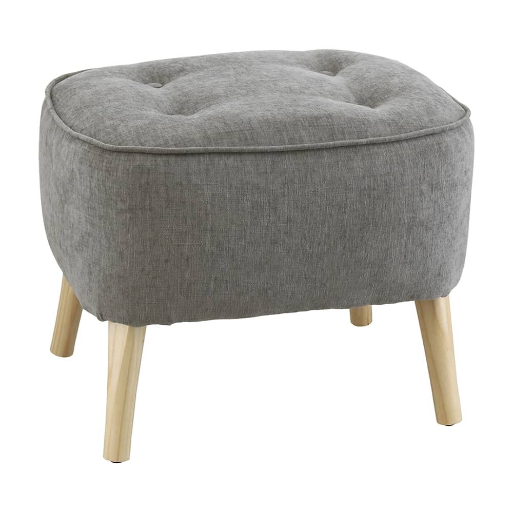 Pouf M&aacute;xima Gris Claro Altea 55x45x45 Cm M&aacute;xima Design image number 1.0