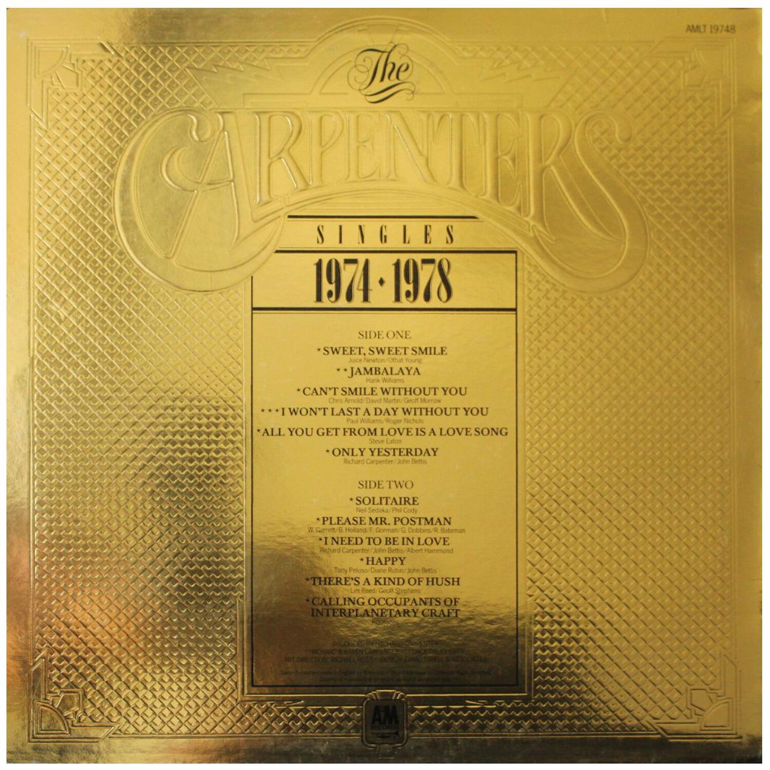 Carpenters - Singles 1974-1978 | Vinilo Usado image number 1.0