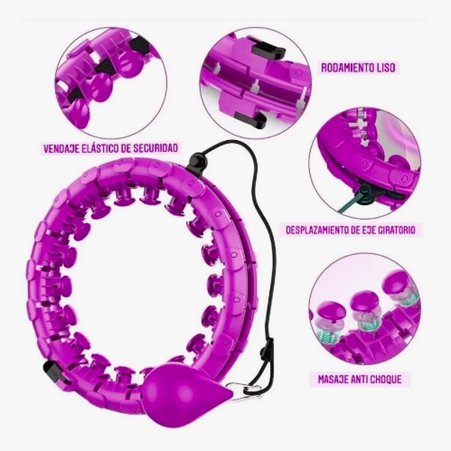 Aro Smart Hula Hoop Ajustable Verde image number 2.0