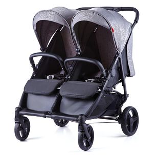 Coche Doble De Paseo Marco Aluminio Liviano Gris Lubabycas Coche Doble De Paseo Marco Aluminio Liviano Gris Lubabycas