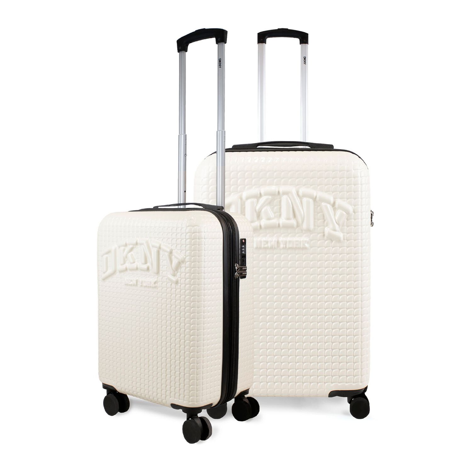 Pack 2 Maletas Donna Karan Hot Town S 10k + M 20k Blanca Dkny image number 0.0