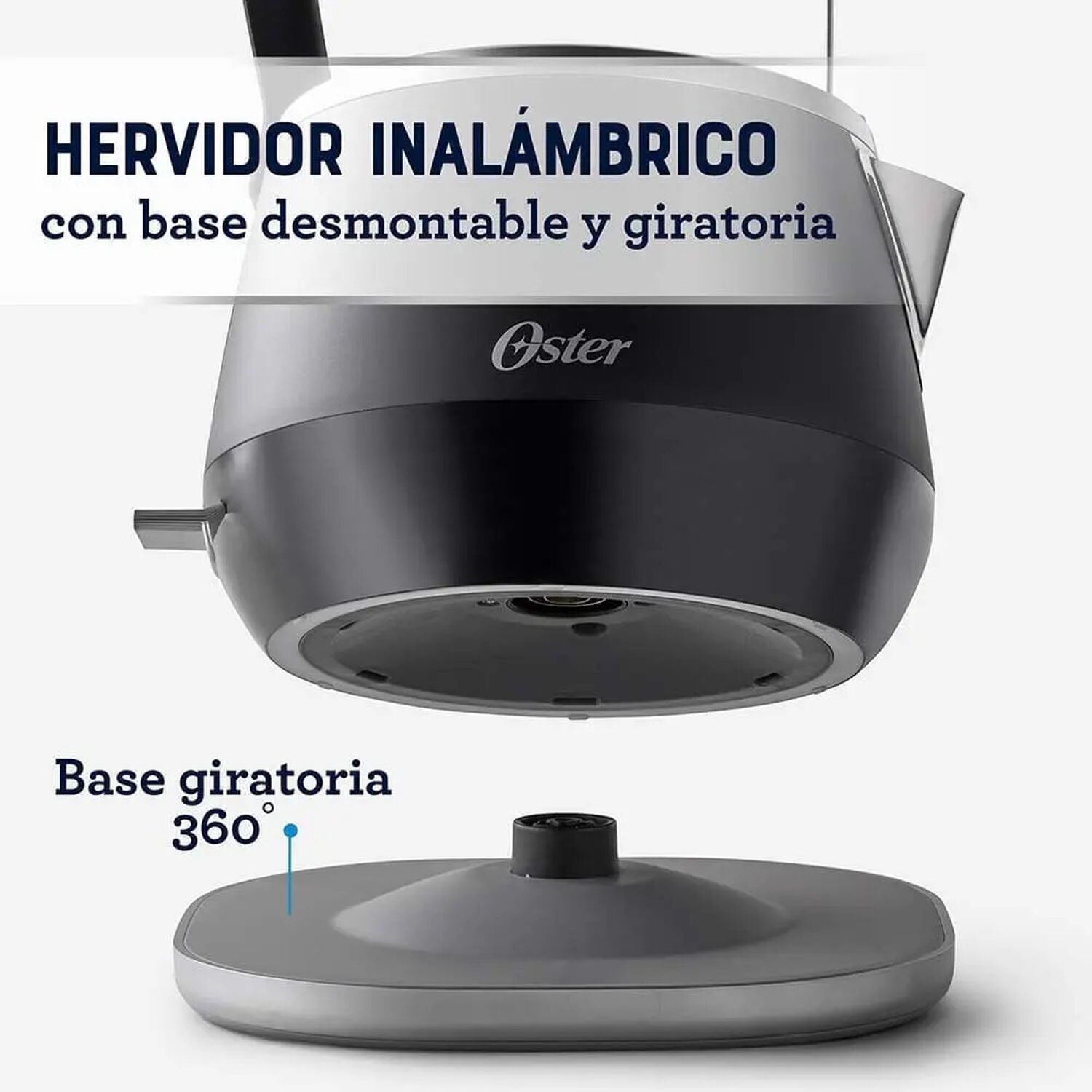 Tetera Hervidor Electrico Premium Oster 1.5 Litros Negro image number 4.0