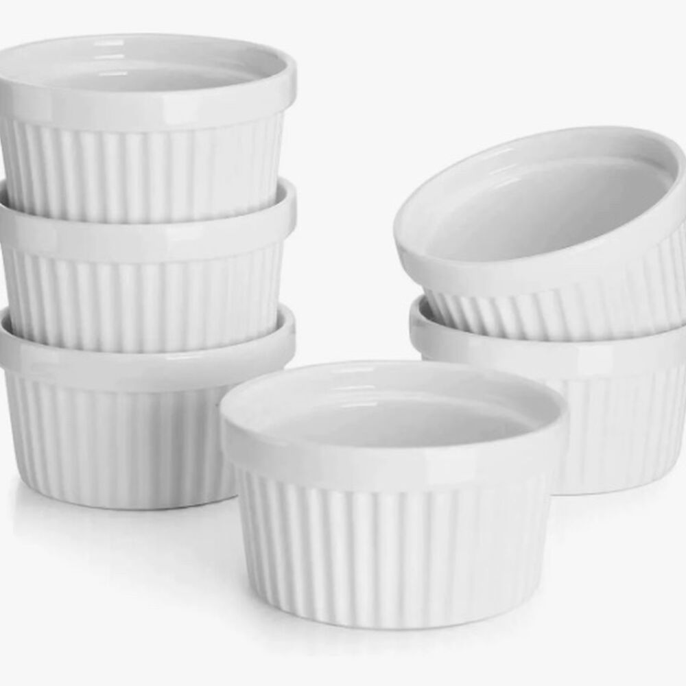 Pack 4 Ramekin Blanco Pocillo Para Horno 120ml image number 2.0