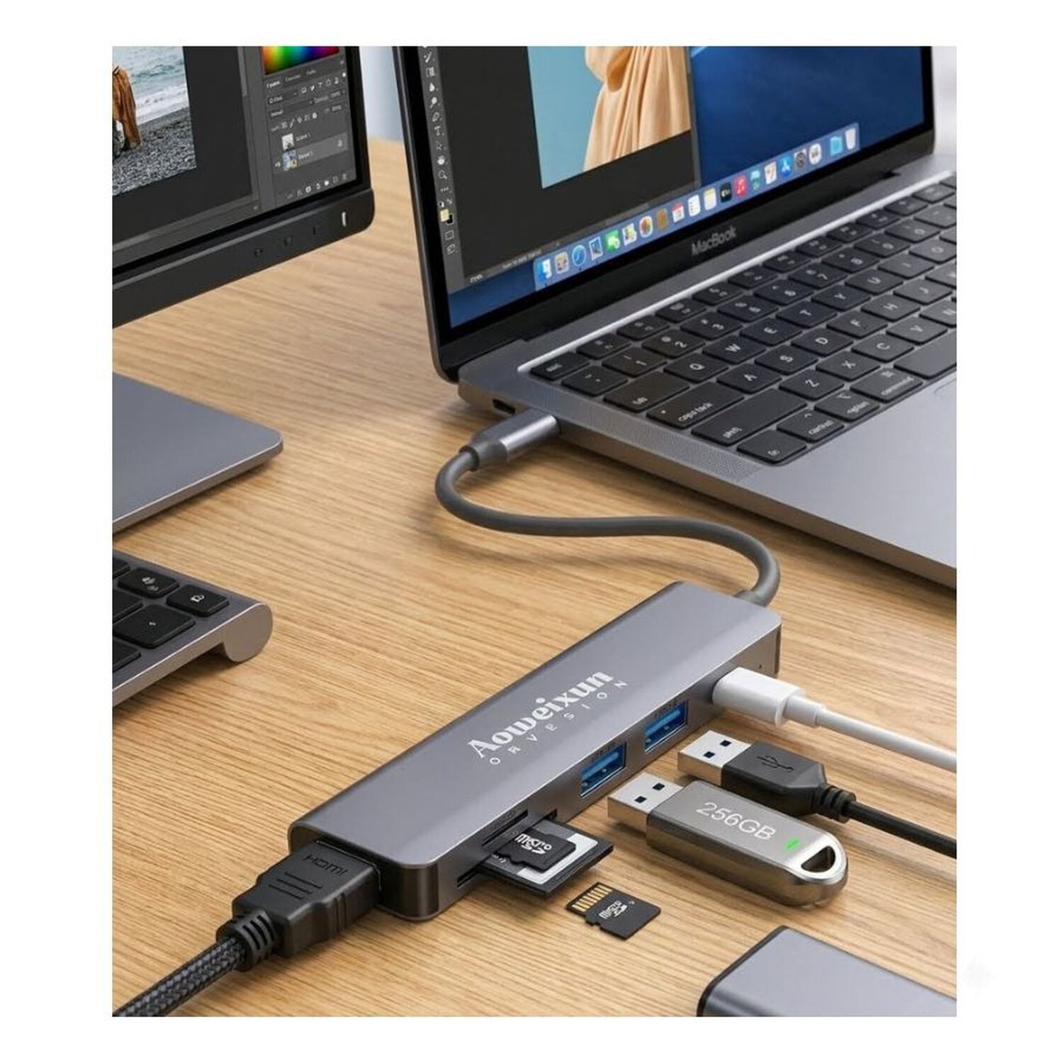 Adaptador Multiport 6 En 1 Hdmi Usb image number 2.0