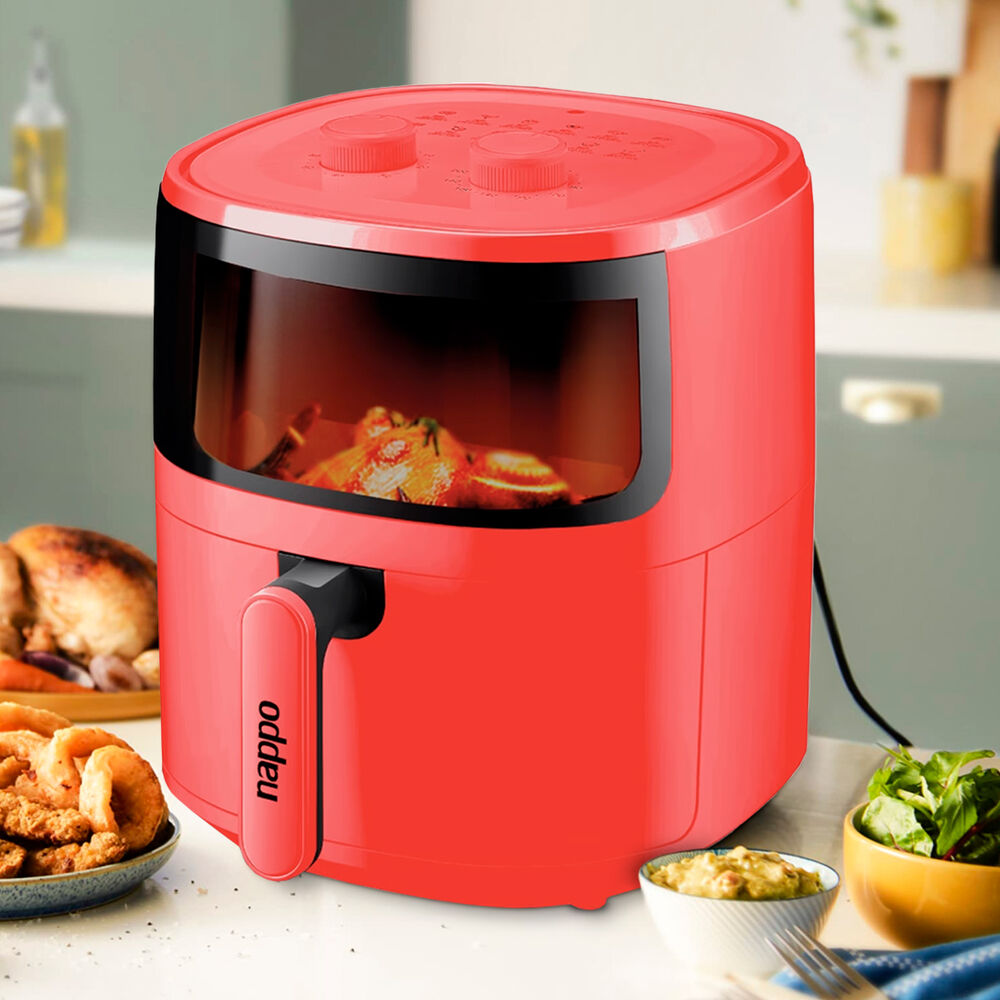 Freidora De Aire Nappo 1500w 5,7l Con Luz Y Visor Roja image number 3.0