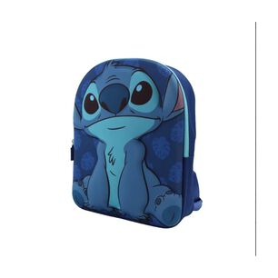 Mochila Escolar Dise&ntilde;o Stitch 3d Infantil 34cm Ni&ntilde;os