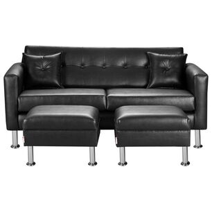 Sof&aacute; Bodevir New Retro / 3 Cuerpos + 2 Pouf