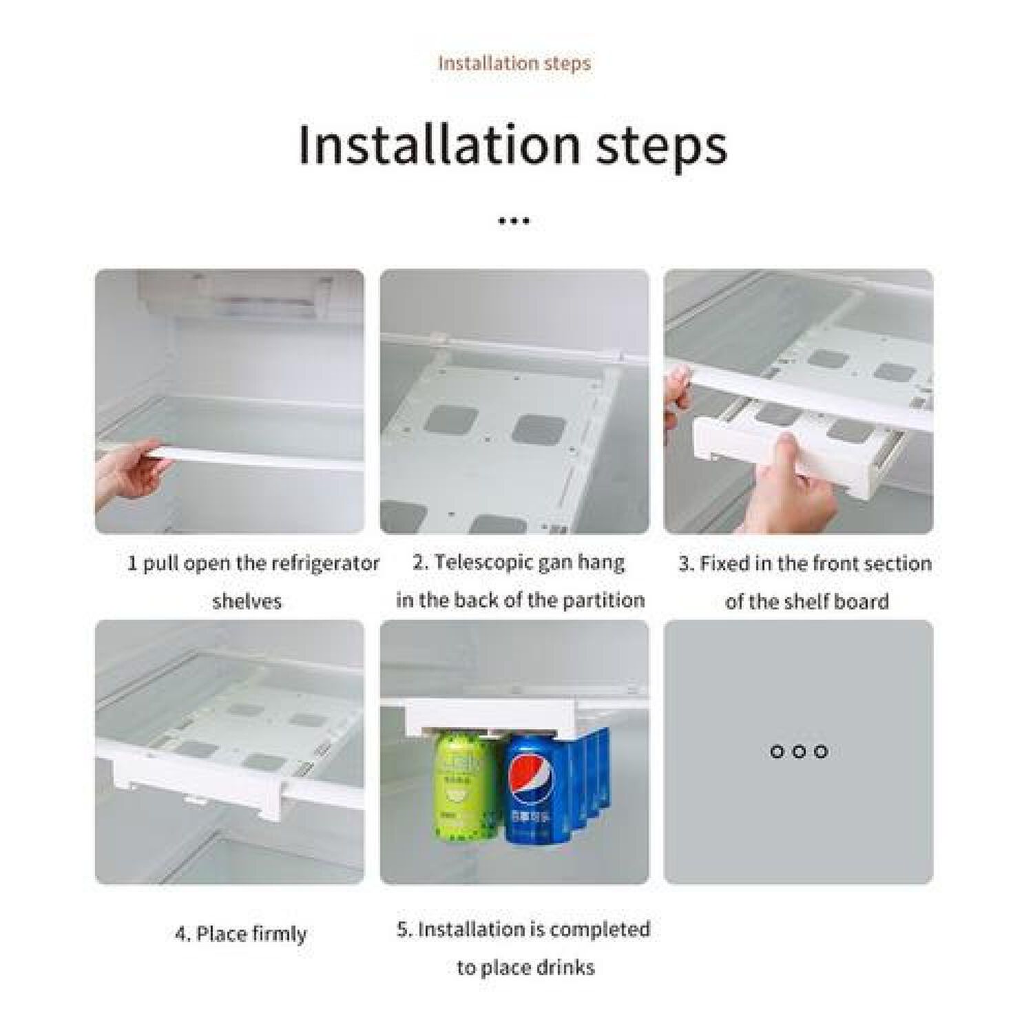 Organizador Dispensador De Latas Para Refrigerador Colgador image number 3.0