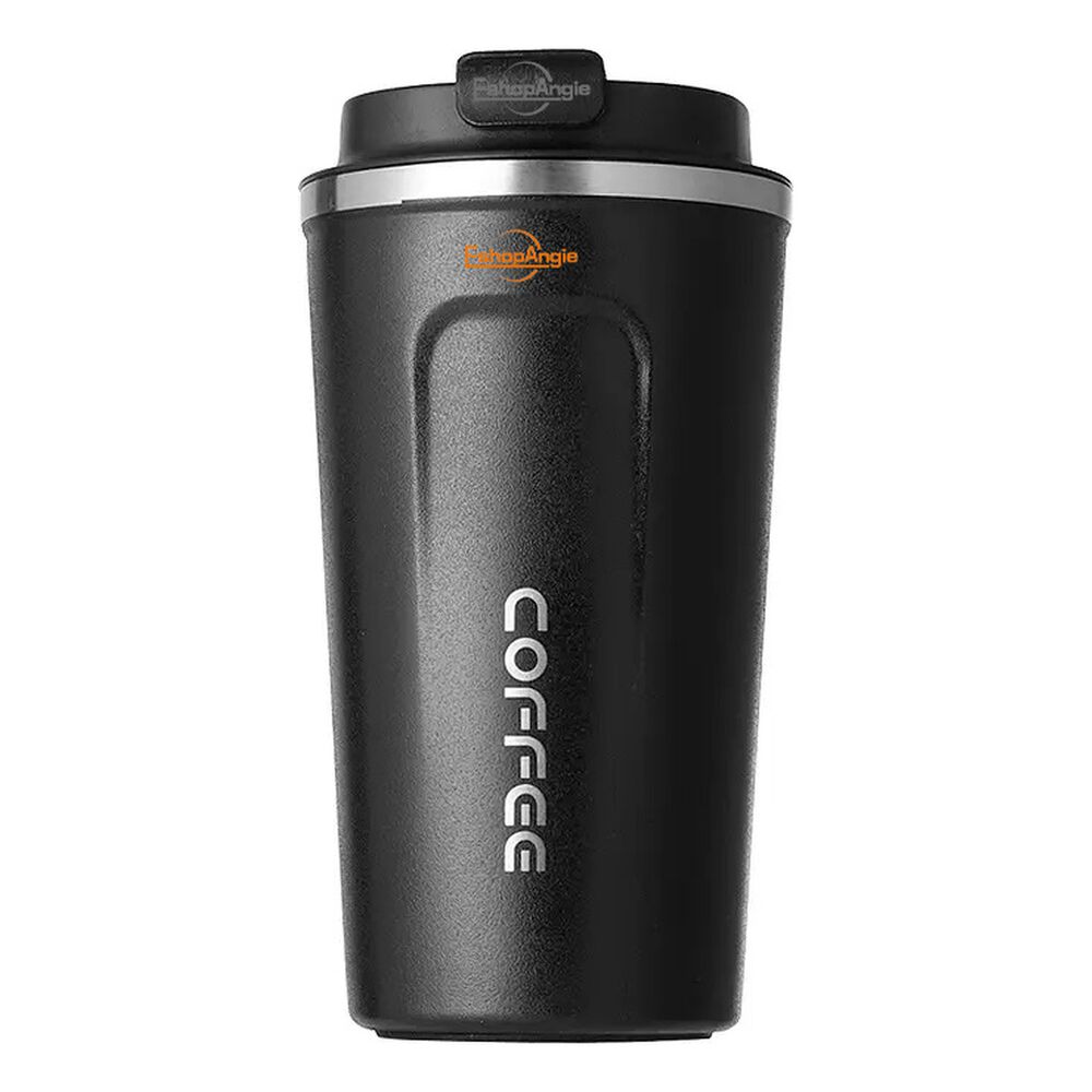 Termo Mug Café 380ml Acero Inoxidable Portátil Negro image number 5.0