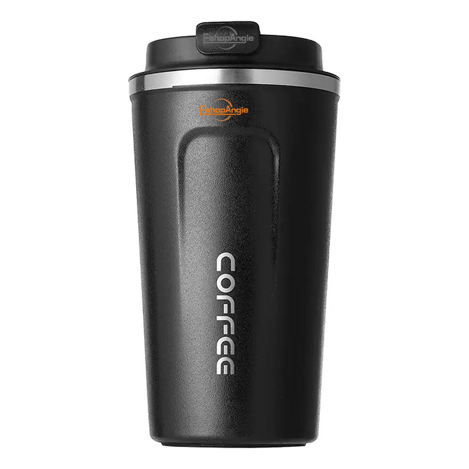 Termo Mug Caf&eacute; 380ml Acero Inoxidable Port&aacute;til Negro image number 5.0