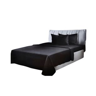 Sabanas 2 Plazas 4 Piezas Polar 144 Hilos Negro