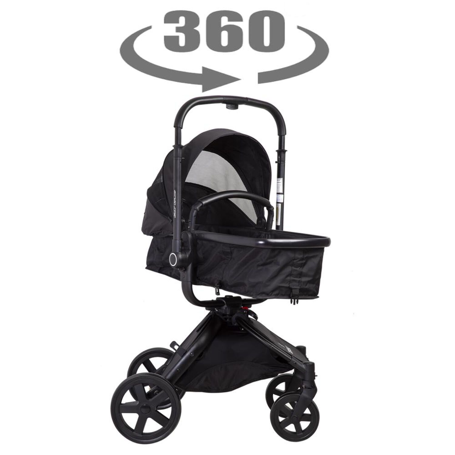 Coche Cuna Travel System Bebesit Deluxe 360&deg; Sx Negro image number 1.0