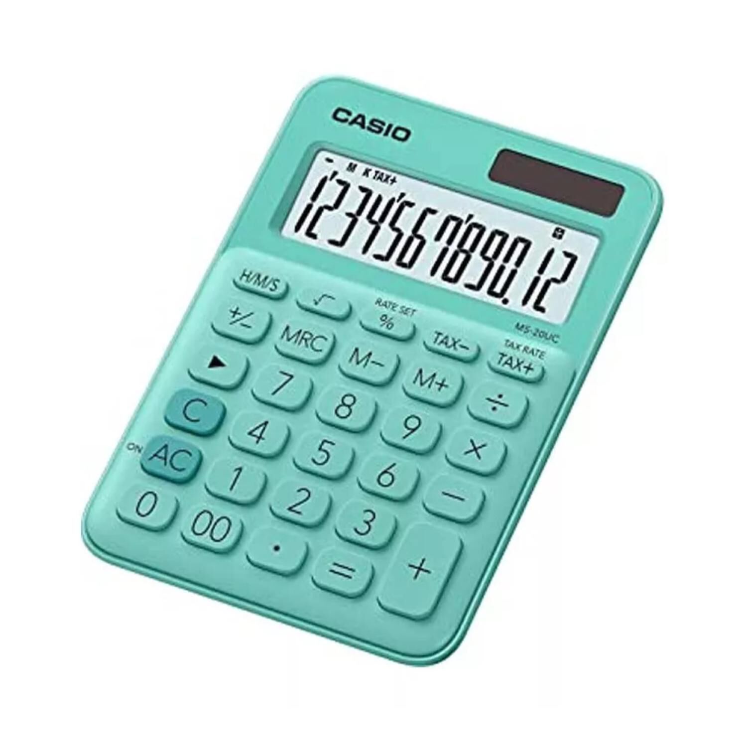 Calculadora De Escritorio 12 Digitos Turquesa Ms-20uc image number 0.0