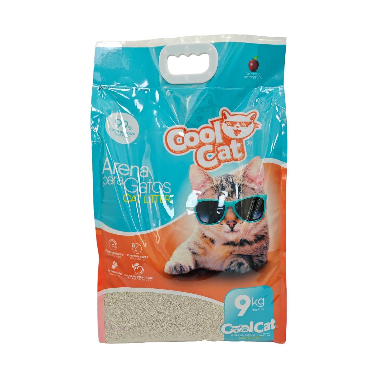 Arena Sanitaria Aglutinante Para Gato 9kg Cool Cat image number 3.0
