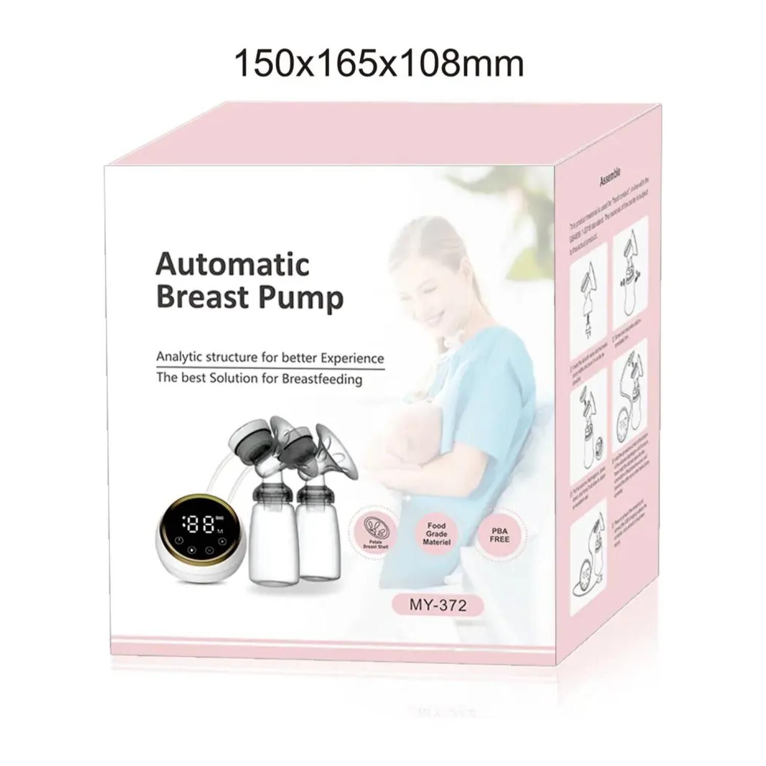 Extractor De Leche Doble Succion Electrico Usb Blanco Infantil image number 3.0