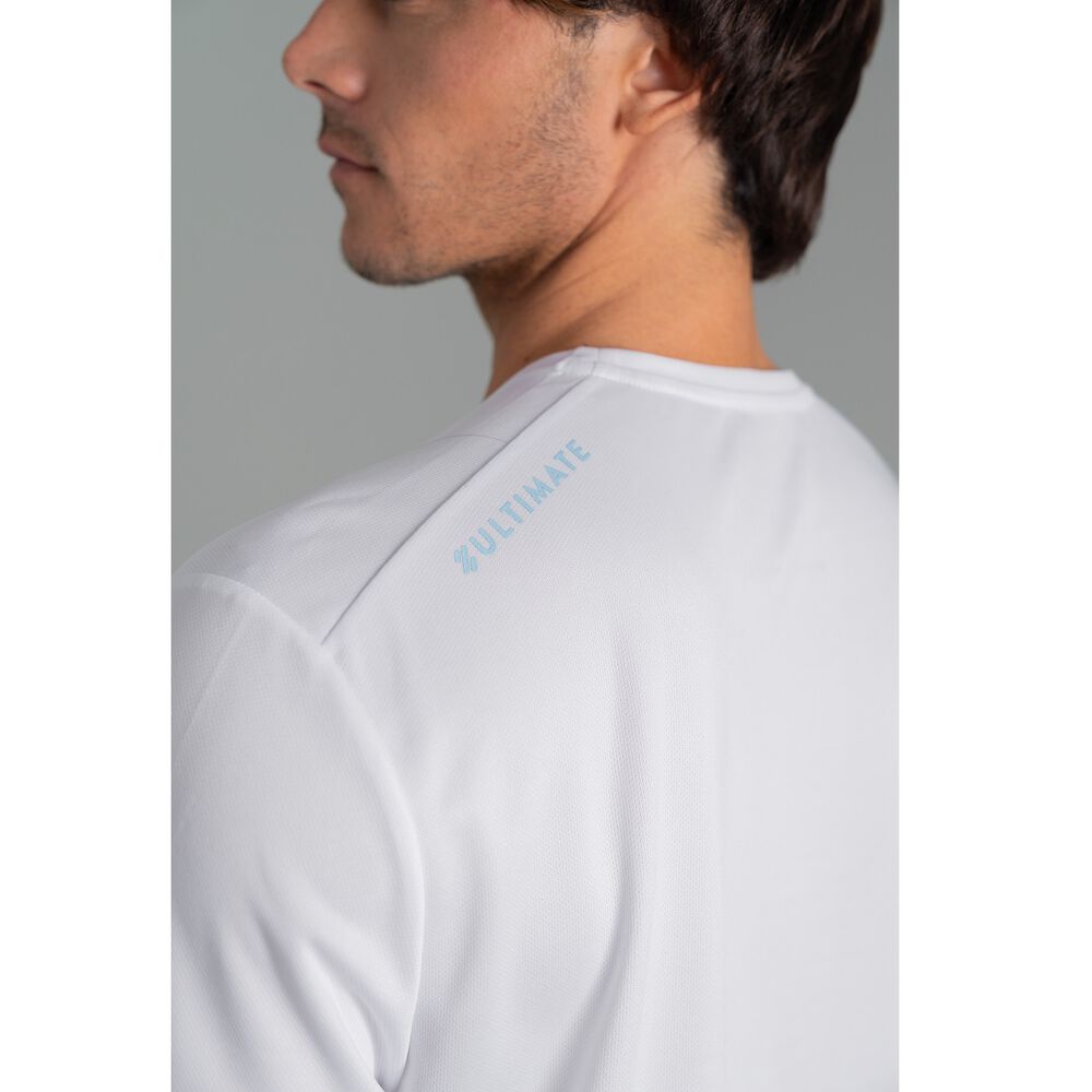 Ultimate Polera Mc Sport Hombre White - M image number 2.0
