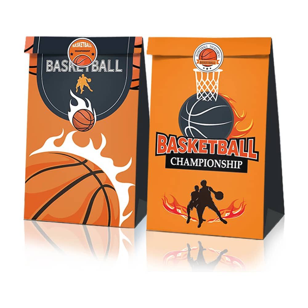 Pack 12 Bolsas Dulces Premium Basquetbol Pelota Cumplea&ntilde;os image number 0.0