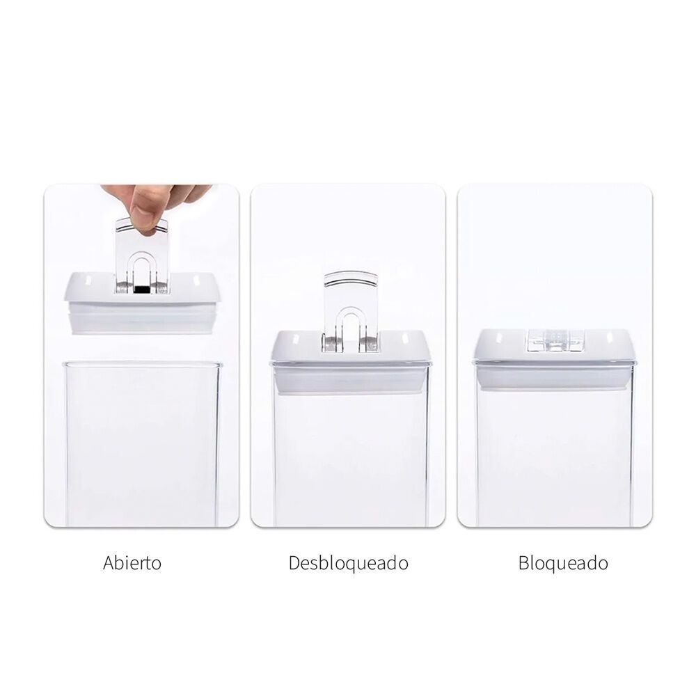 Pack 14 Contenedores Herm&eacute;ticos Pl&aacute;stico Blanco Simplit image number 5.0