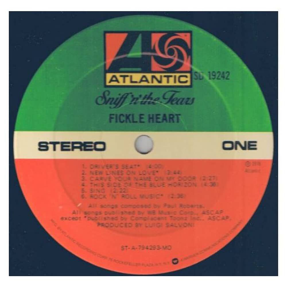 Sniff 'n' The Tears - Flickle Heart | Vinilo Usado image number 3.0