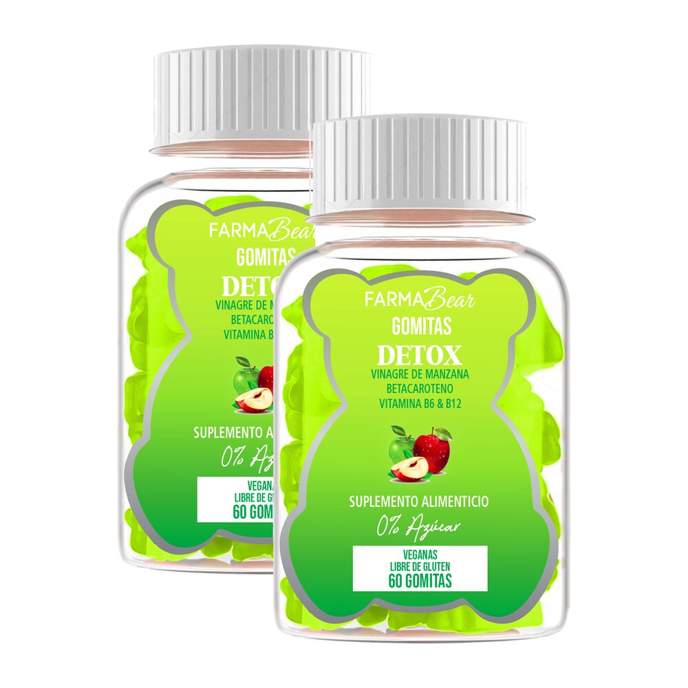 Vinagre De Manzana Detox + Vitaminas Pack 2 Frascos image number 0.0
