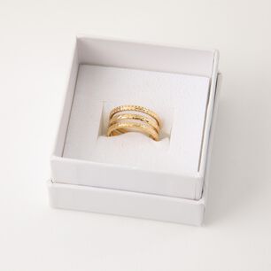 Anillo 19v69 Dorado Mujer Str216