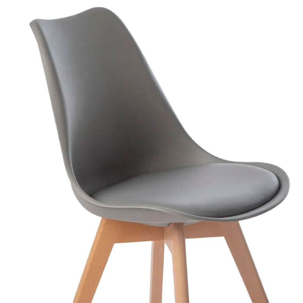Pack 6 Sillas De Comedor Tulip Gris image number 2.0