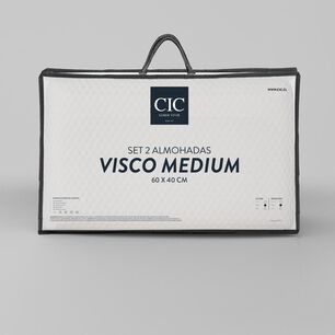 Pack de Almohadas Cic Visco Medium / 40x60 Cm / 2 Unidades