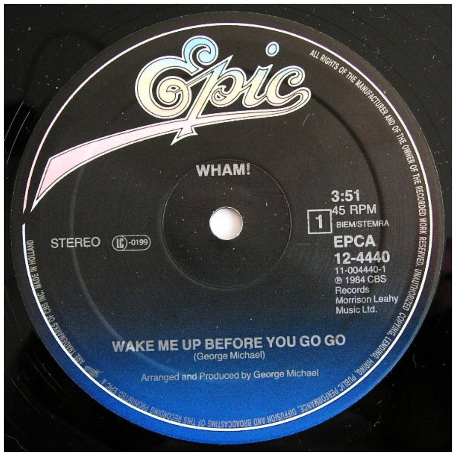 Wham - Wake Me Up Before You Go-go | 12" Maxi Single Usado image number 2.0