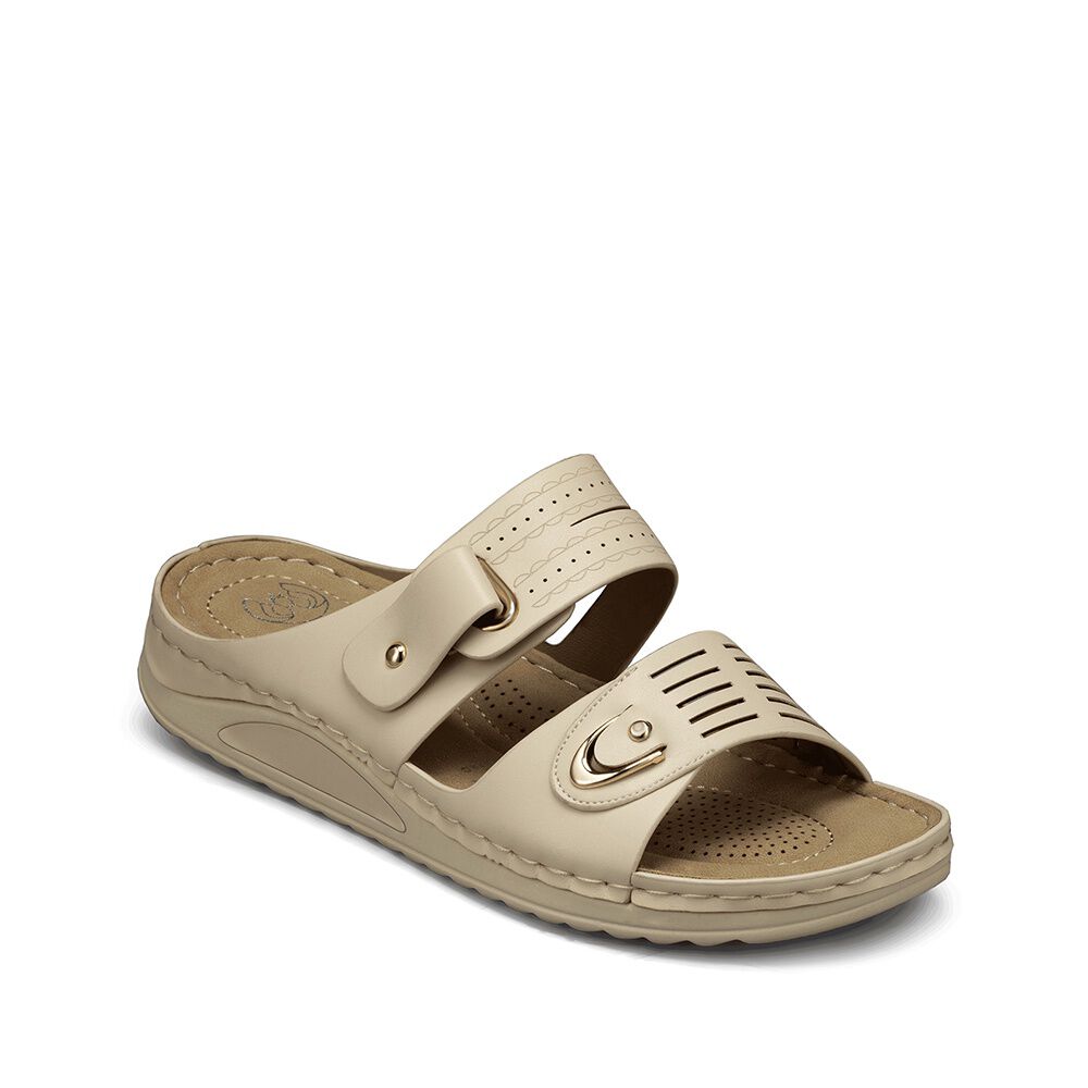 Sandalia Estilo Chala Taco Cu&ntilde;a Casual Mujer Weide Jn722 image number 6.0