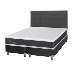 Box Spring Cic Ortopedic / 2 Plazas / Base Dividida  + Respaldo
