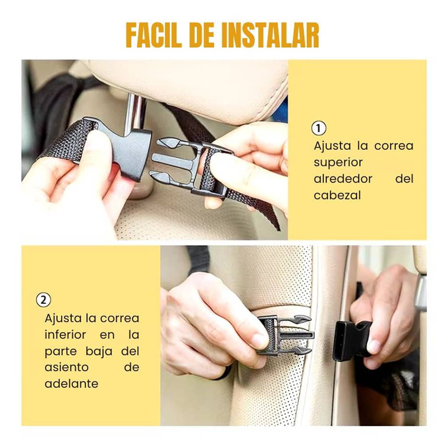Pack 2 Bolsas De Almacenamiento Para Respaldo Auto image number 2.0