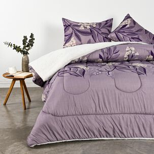 Plum&oacute;n Sherpa American Family Lavanda / 2 Plazas