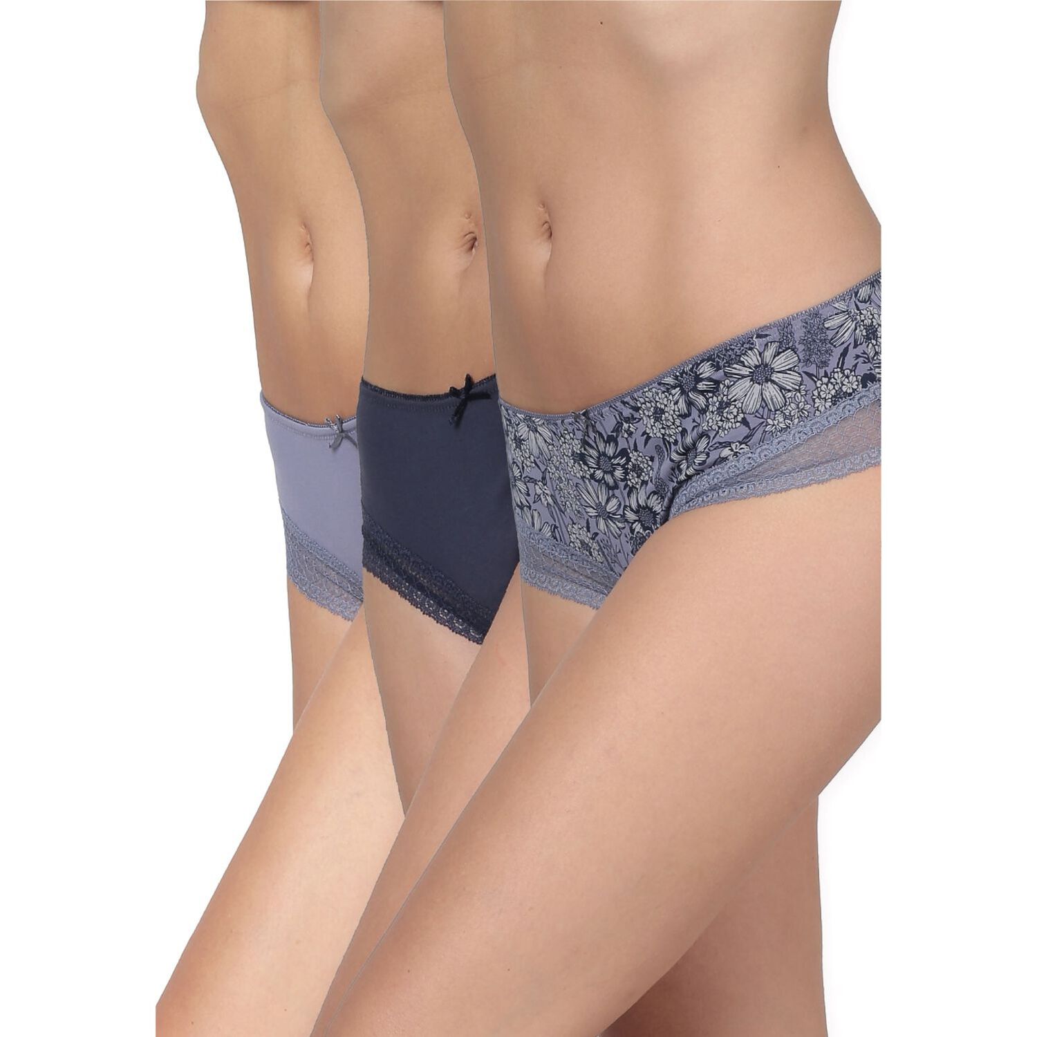 Pack 3x Pantaleta Algod&oacute;n P314.0024-azu6 Kayser image number 0.0