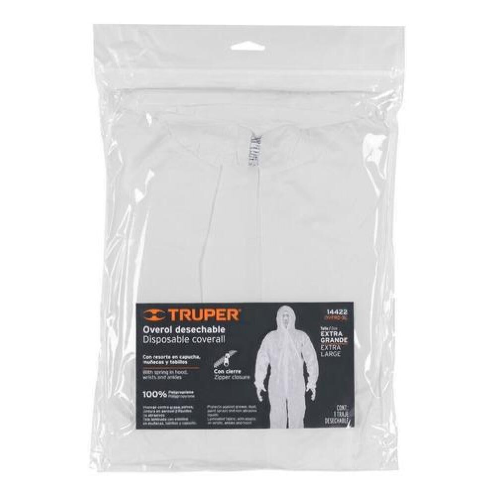 Overol Desechable Xl - Truper Overd-xl image number 2.0