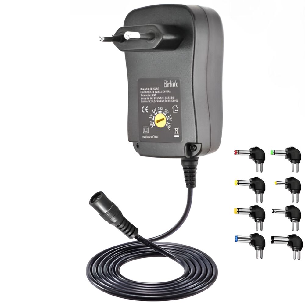 Transformador 15v Regulables 3a / 45w + 8 Plug Universales image number 1.0